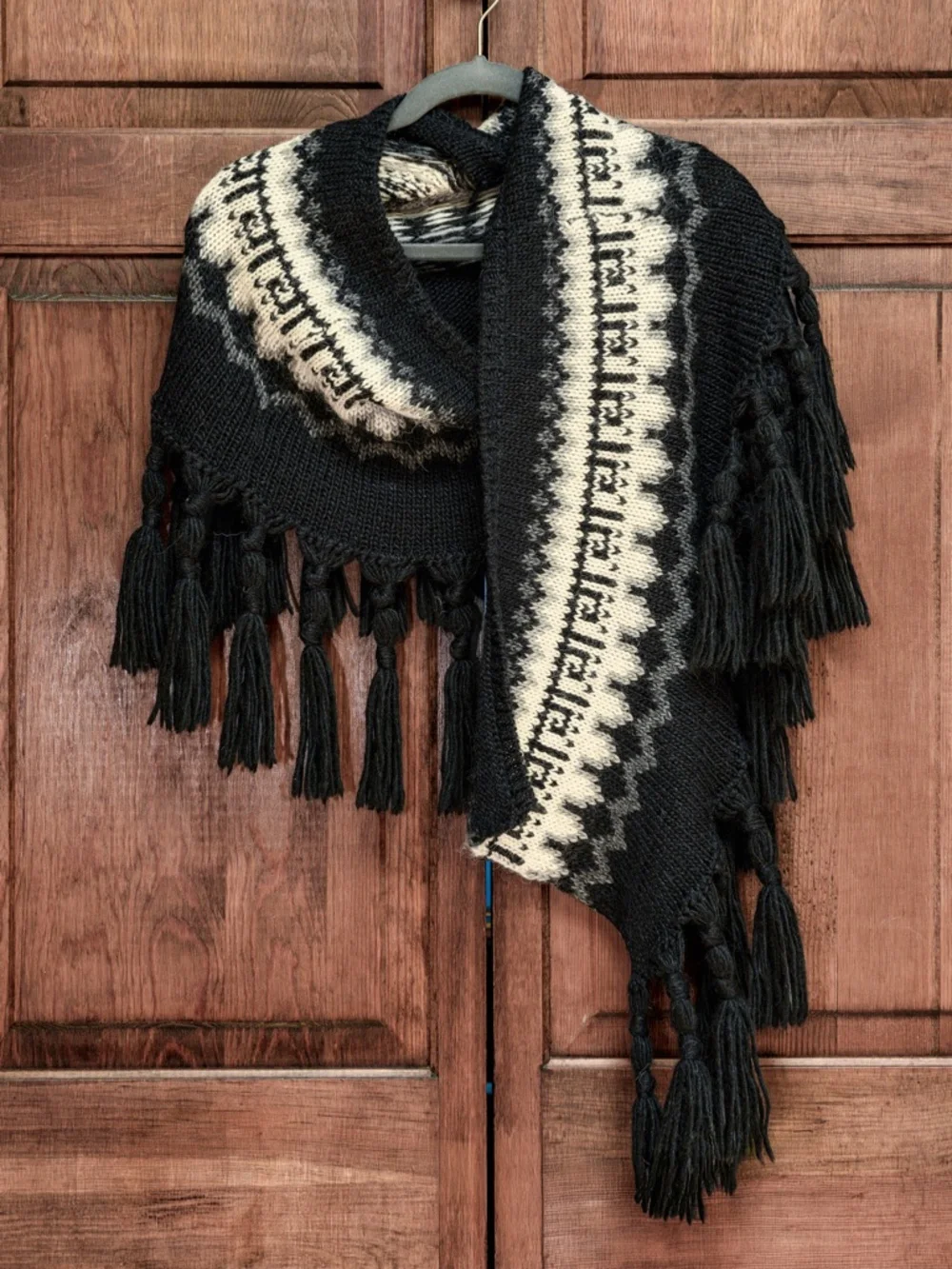 Lauren Active Ralph Lauren fair isle wool knit scarf/caplet
